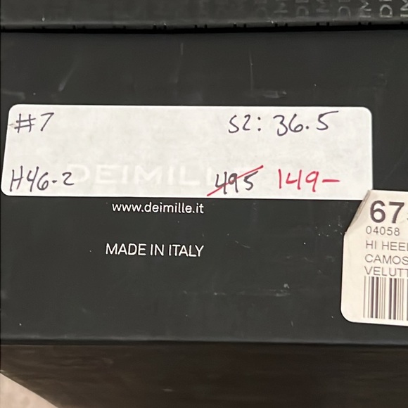 Deimille Camoscio Nero Suede Heels - Picture 11 of 16